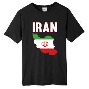 Iran Flag Map Iranian Pride Tall Fusion ChromaSoft Performance T-Shirt