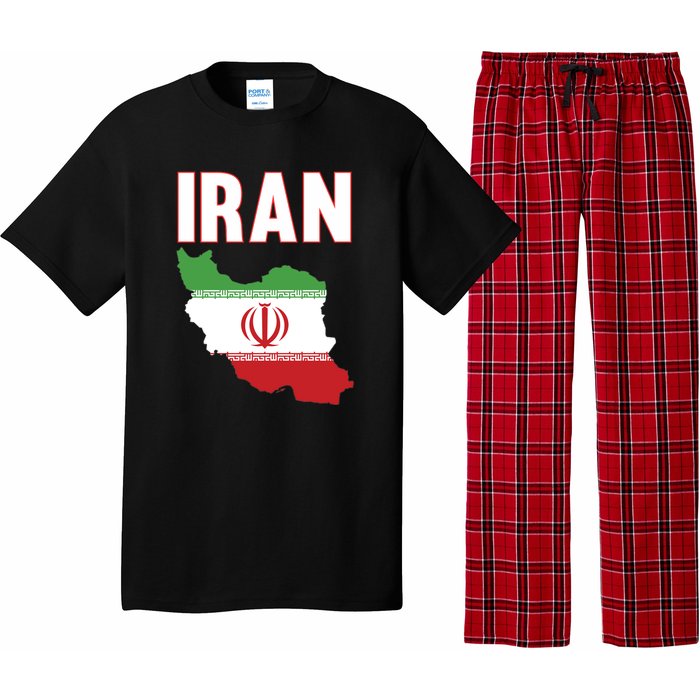 Iran Flag Map Iranian Pride Pajama Set