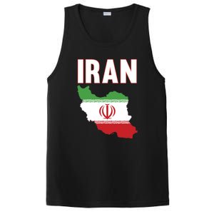 Iran Flag Map Iranian Pride PosiCharge Competitor Tank