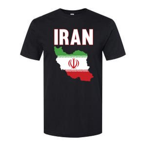 Iran Flag Map Iranian Pride Softstyle CVC T-Shirt