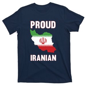 Iran Flag Map Iranian Pride T-Shirt