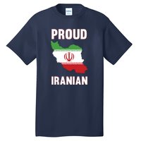 Iran Flag Map Iranian Pride Tall T-Shirt