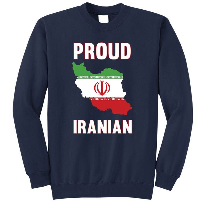 Iran Flag Map Iranian Pride Tall Sweatshirt