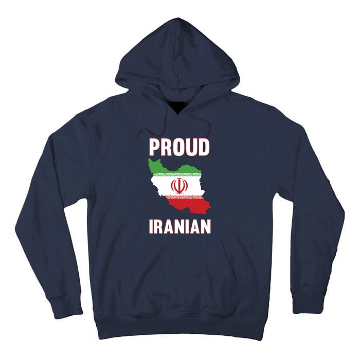 Iran Flag Map Iranian Pride Tall Hoodie