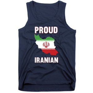 Iran Flag Map Iranian Pride Tank Top