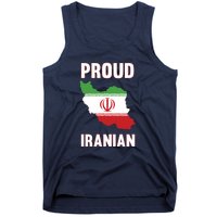 Iran Flag Map Iranian Pride Tank Top