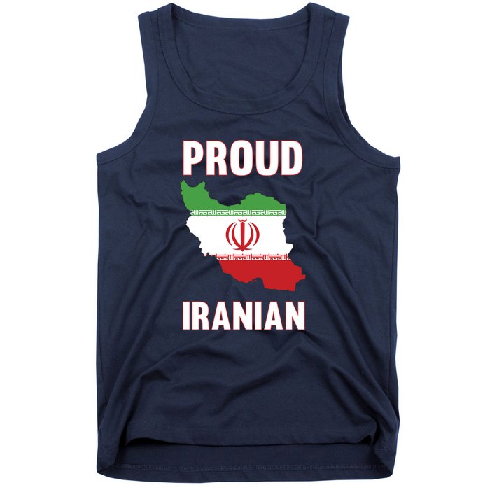 Iran Flag Map Iranian Pride Tank Top