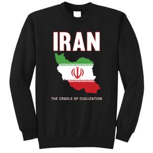 Iran Flag Map Iranian Pride Sweatshirt