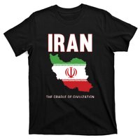 Iran Flag Map Iranian Pride T-Shirt