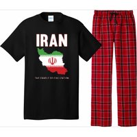 Iran Flag Map Iranian Pride Pajama Set