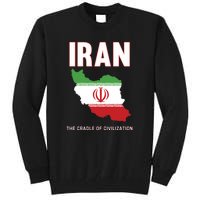 Iran Flag Map Iranian Pride Tall Sweatshirt