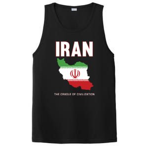 Iran Flag Map Iranian Pride PosiCharge Competitor Tank