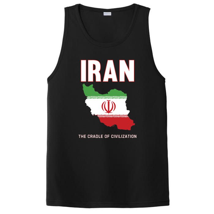 Iran Flag Map Iranian Pride PosiCharge Competitor Tank