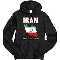 Iran Flag Map Iranian Pride Tie Dye Hoodie