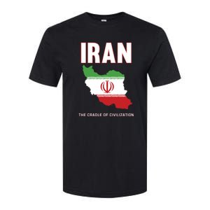 Iran Flag Map Iranian Pride Softstyle CVC T-Shirt