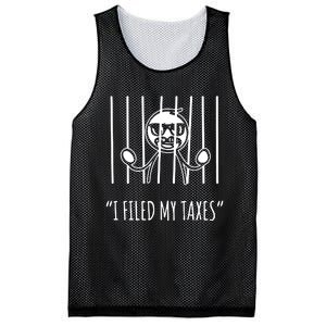 I Filed My Taxes Mesh Reversible Basketball Jersey Tank