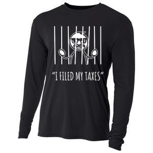 I Filed My Taxes Cooling Performance Long Sleeve Crew