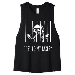 I Filed My Taxes Women's Racerback Cropped Tank