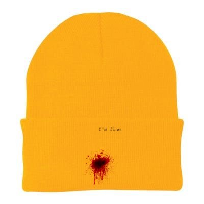 I'm Fine Meaningful Gift Flesh Wound Halloween Costume Gift Knit Cap Winter Beanie