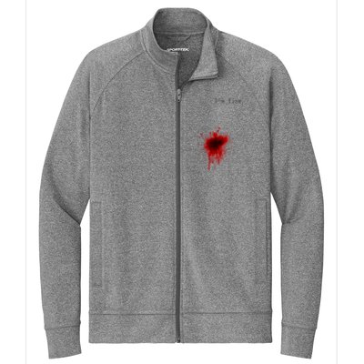 I'm Fine Meaningful Gift Flesh Wound Halloween Costume Gift Stretch Full-Zip Cadet Jacket