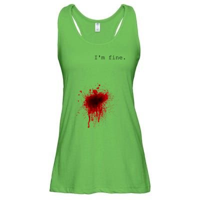 I'm Fine Meaningful Gift Flesh Wound Halloween Costume Gift Ladies Essential Flowy Tank