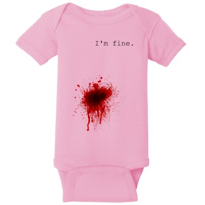 I'm Fine Meaningful Gift Flesh Wound Halloween Costume Gift Baby Bodysuit