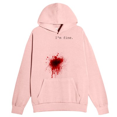 I'm Fine Meaningful Gift Flesh Wound Halloween Costume Gift Urban Pullover Hoodie