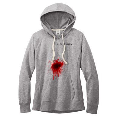 I'm Fine Meaningful Gift Flesh Wound Halloween Costume Gift Women's Fleece Hoodie