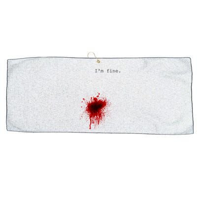 I'm Fine Meaningful Gift Flesh Wound Halloween Costume Gift Large Microfiber Waffle Golf Towel