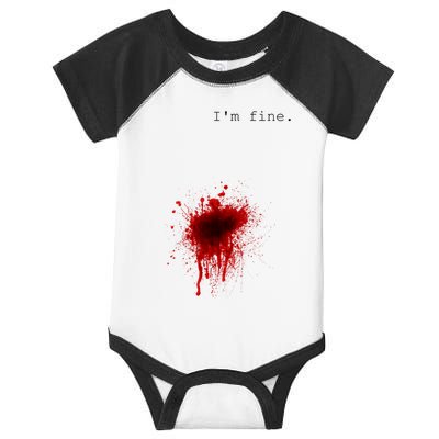 I'm Fine Meaningful Gift Flesh Wound Halloween Costume Gift Infant Baby Jersey Bodysuit