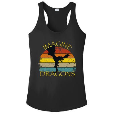 Imagine Fantasy Mythical Dragon Wings Ladies PosiCharge Competitor Racerback Tank