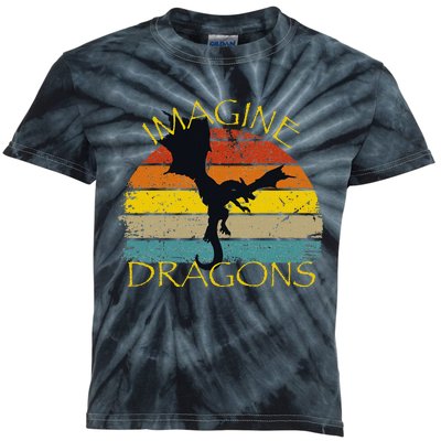 Imagine Fantasy Mythical Dragon Wings Kids Tie-Dye T-Shirt