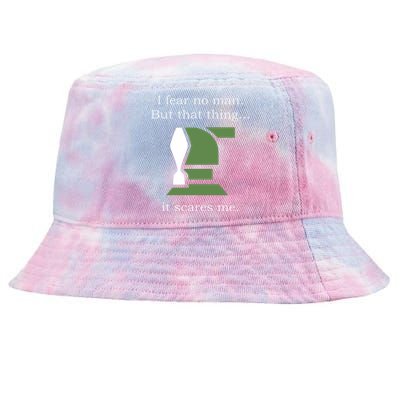 I Fear No Man But That Thing It Scares Me Tie-Dyed Bucket Hat