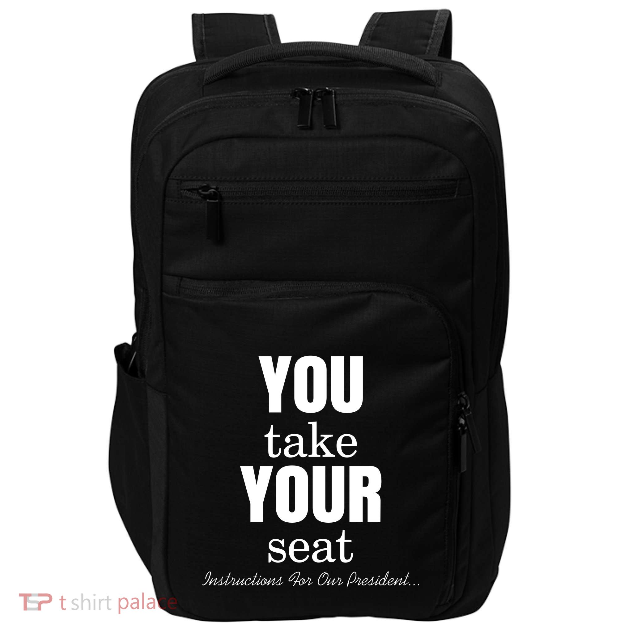 Instructions For Our President You Take Your Seat Biden's Cue Cards Impact Tech Backpack