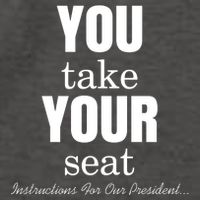 Instructions For Our President You Take Your Seat Biden's Cue Cards Vector Backpack