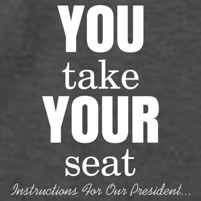 Instructions For Our President You Take Your Seat Biden's Cue Cards Vector Backpack