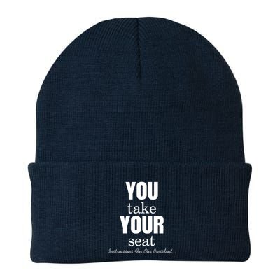 Instructions For Our President You Take Your Seat Biden's Cue Cards Beanie