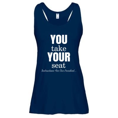 Instructions For Our President You Take Your Seat Biden's Cue Cards Ladies Essential Flowy Tank
