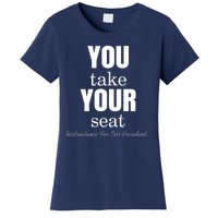 Instructions For Our President You Take Your Seat Biden's Cue Cards Women's T-Shirt