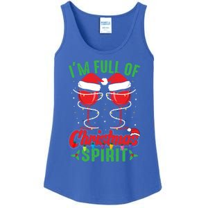 I'm Full Of Christmas Spirit Funny Wine Ing Xmas Party Funny Gift Ladies Essential Tank