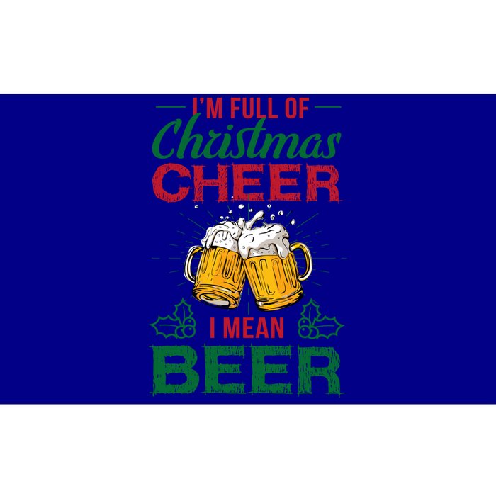 IM Full Of Christmas Cheer I Mean Beer Funny Christmas Gift Bumper Sticker