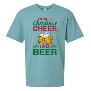 IM Full Of Christmas Cheer I Mean Beer Funny Christmas Gift Sueded Cloud Jersey T-Shirt