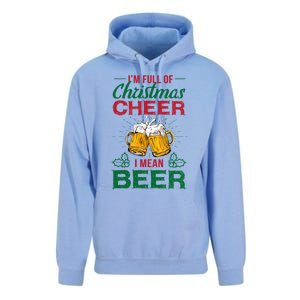 IM Full Of Christmas Cheer I Mean Beer Funny Christmas Gift Unisex Surf Hoodie