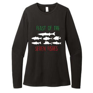 Italy Feast Of The Seven Fishes Italian Christmas Eve Womens CVC Long Sleeve Shirt