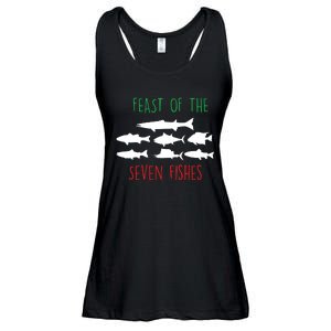 Italy Feast Of The Seven Fishes Italian Christmas Eve Ladies Essential Flowy Tank