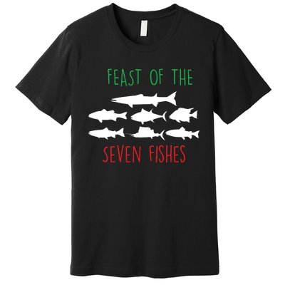 Italy Feast Of The Seven Fishes Italian Christmas Eve Premium T-Shirt