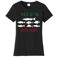 Italy Feast Of The Seven Fishes Italian Christmas Eve Women's T-Shirt