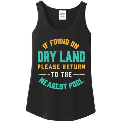 If Found On Dry Land Return To The Nearest Pool Ladies Essential Tank