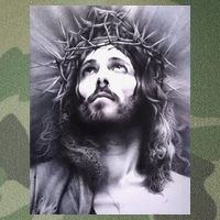 Image Face Of Jesus On A Cross With Crown Of Thorns Legacy Tie Dye Trucker Hat
