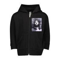 Image Face Of Jesus On A Cross With Crown Of Thorns Toddler Zip Fleece Hoodie